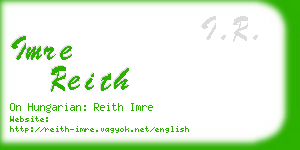 imre reith business card